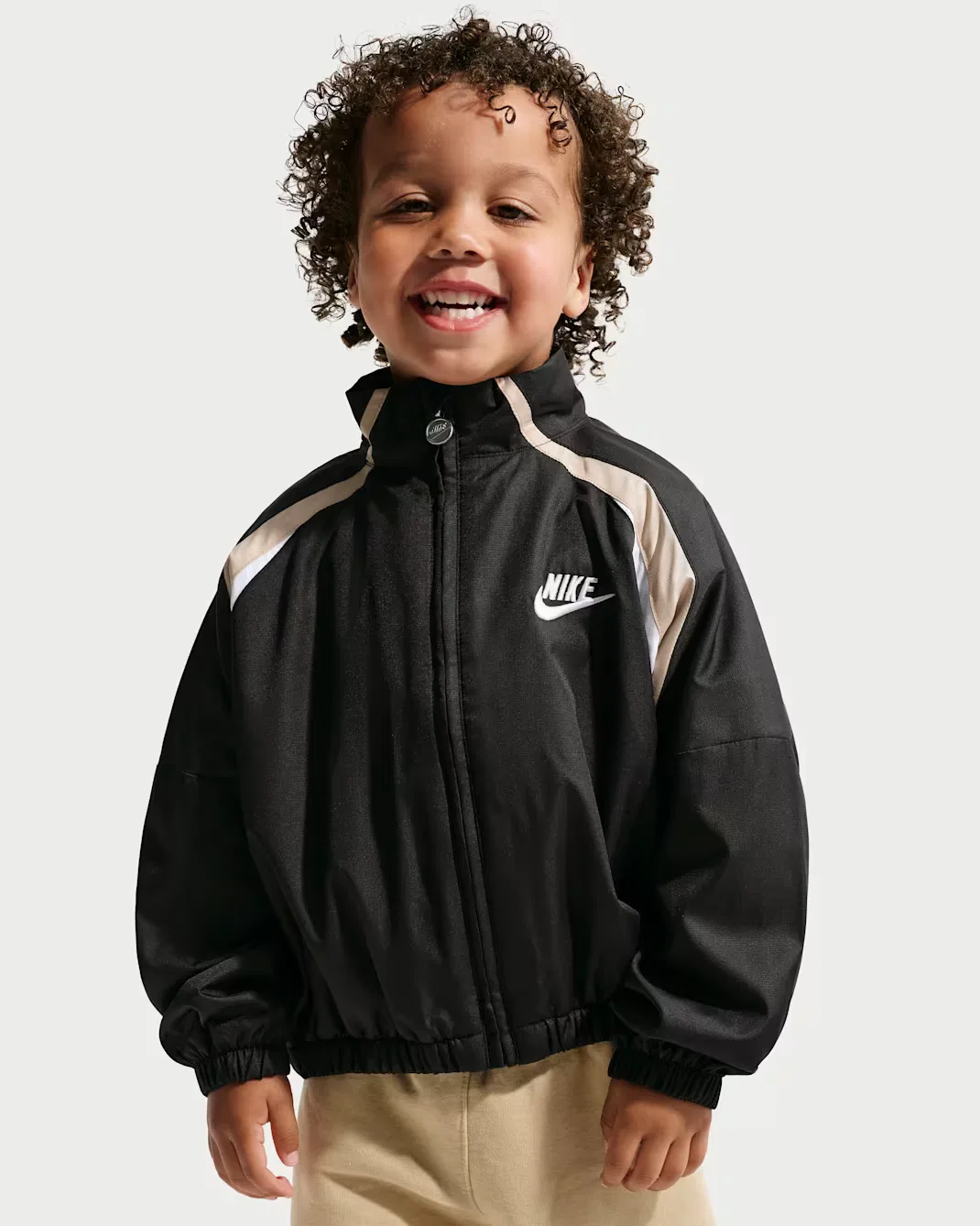 Детская куртка без капюшона с цветными блоками Nike, Black