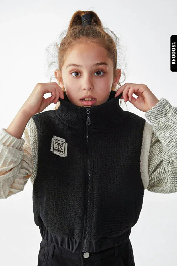 Детская куртка для девочек хлопковая Nk Kids, Black