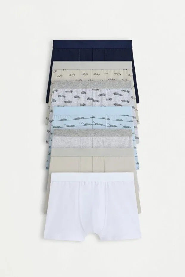 Детские боксеры для мальчиков хлопковые 7-pack Lefties, Pastel Blue
