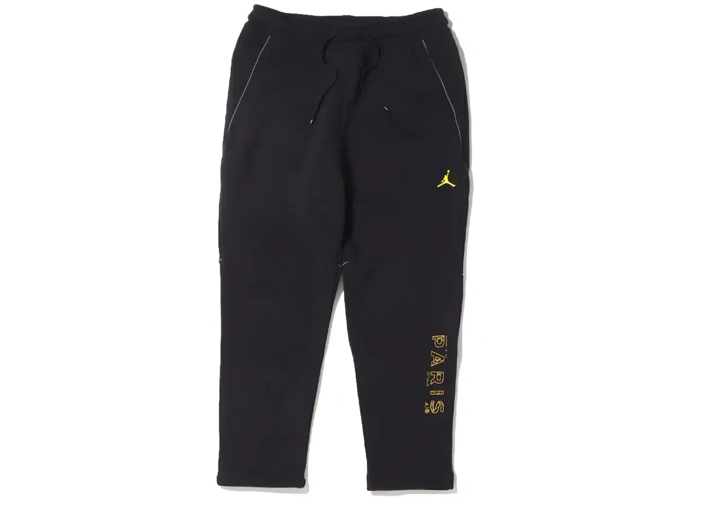 Мужские спортивные штаны из флиса Jordan x Paris Saint-Germain, Black Tour Yellow