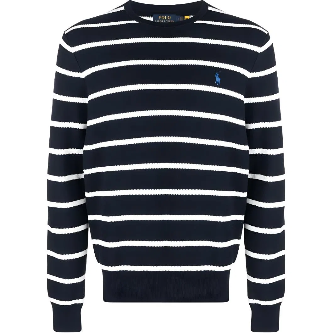 Мужской свитшот из хлопка с полосатым принтом Polo Ralph Lauren, Multicolor