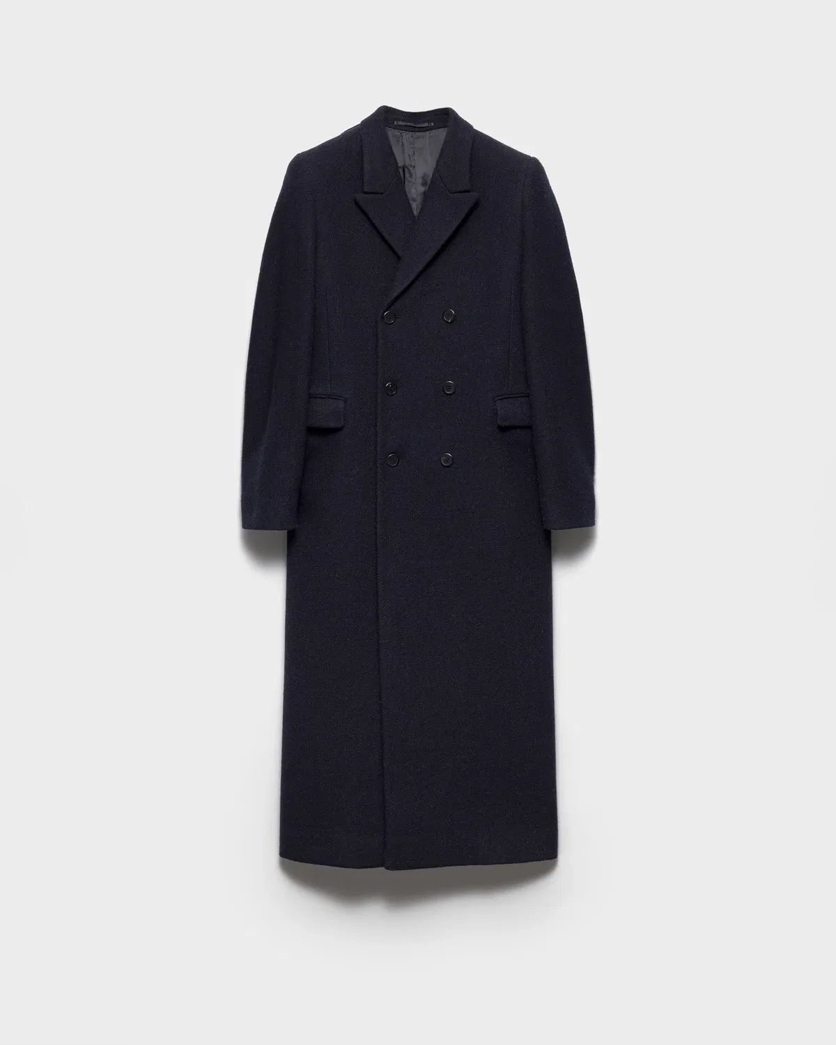 Пальто прямого кроя Prada, синий