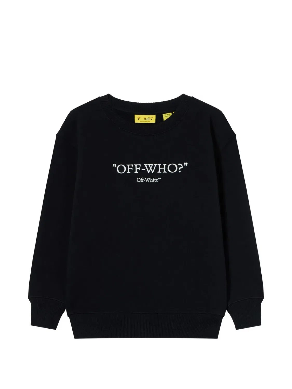 Хлопковый свитшот Multilogo черного цвета OFF-WHITE, черный