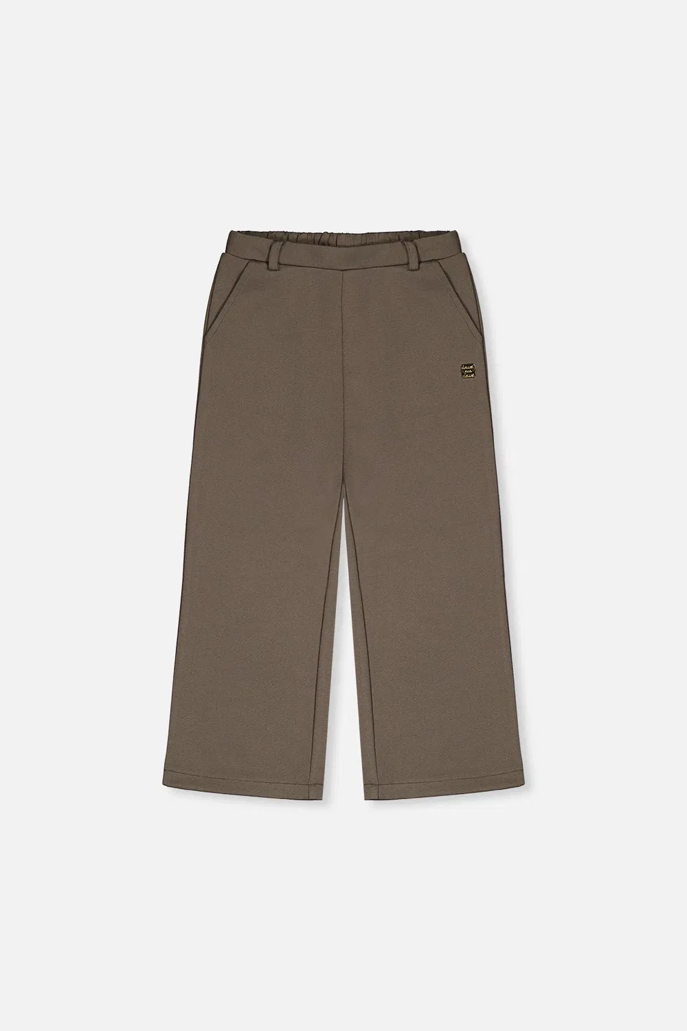 Детские брюки клеш с эластичным поясом Flare Pants Deux par Deux, Sage Print Green
