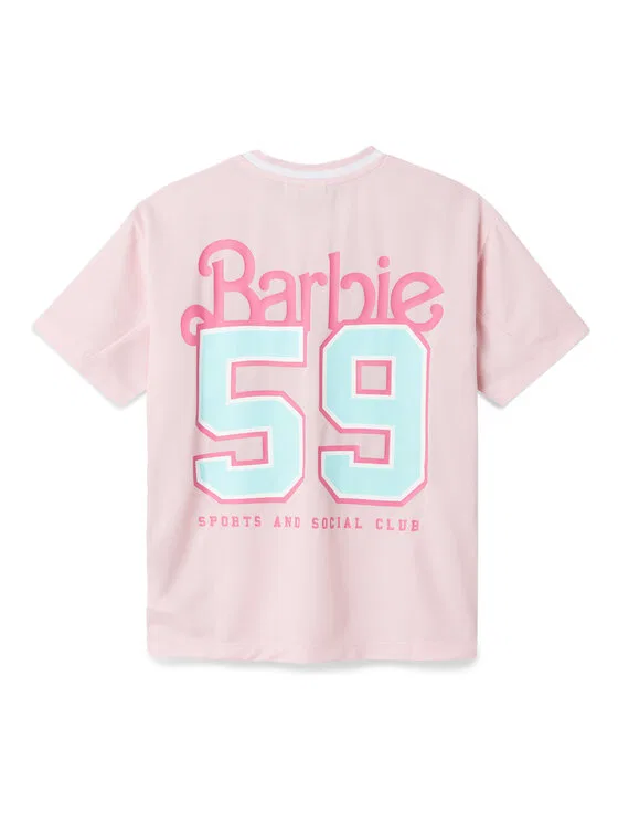 Футболка relaxed fit Barbie Name It, розовый — фото 4