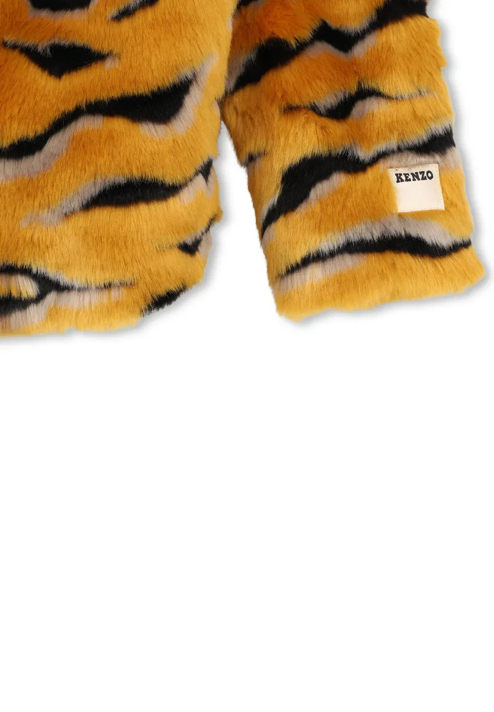 Veste à capuche - флисовая куртка Kenzo Kids, Jaune Noir — фото 4