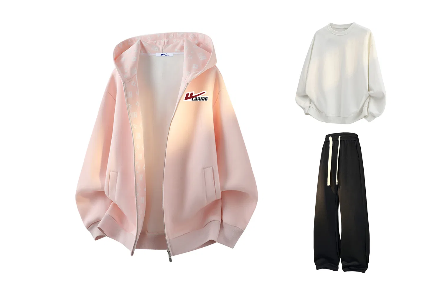 Детский комплект худи и брюк с капюшоном, средней посадки, Sweatshirt Sets Unisex Hooded Moderate, WARRIOR