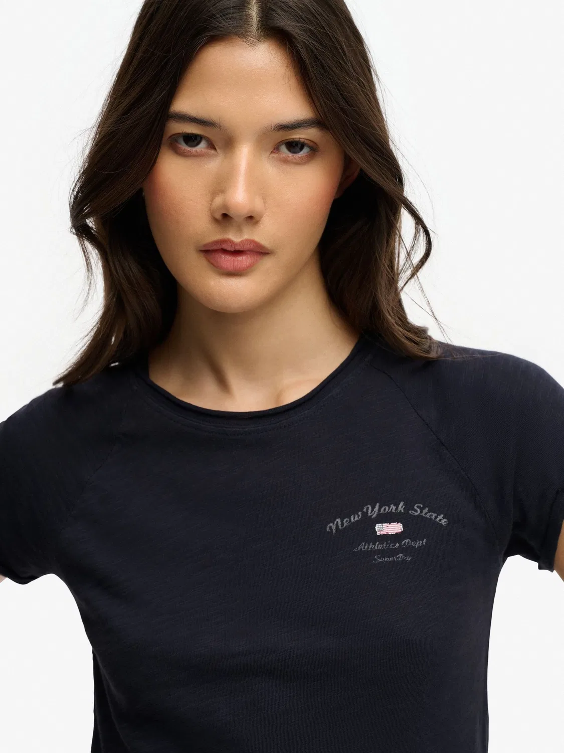 Футболка Athletic Essentials Slub Superdry, Navy Blue — фото 4