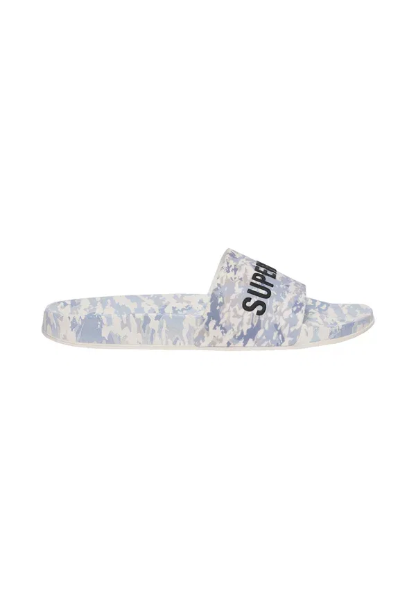 Сланцы Superdry camo print pool sliders, белый камуфляж
