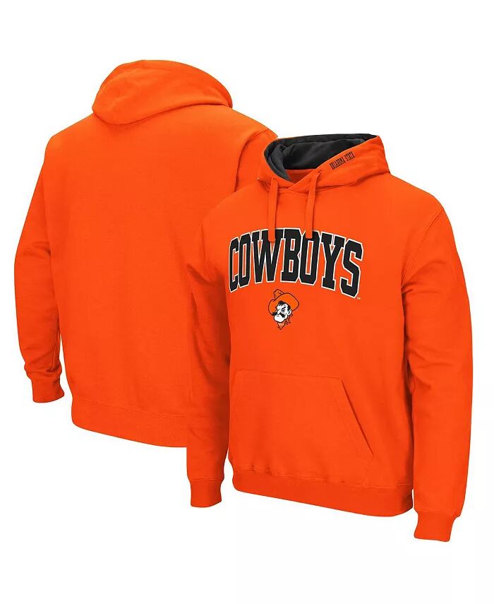 

Мужская толстовка с капюшоном Oklahoma State Cowboys Arch & Logo 3.0 Colosseum, оранжевый