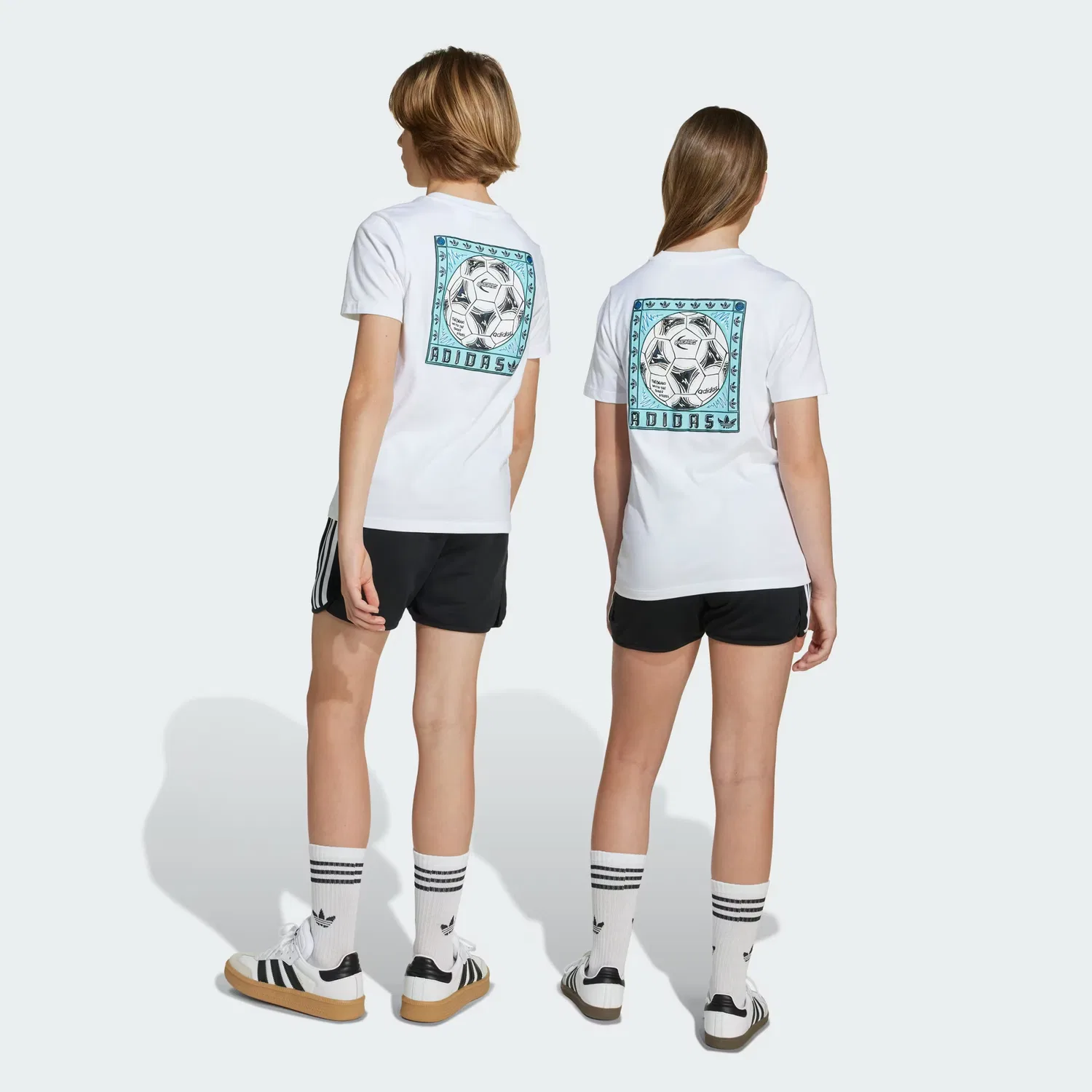 Детские шорты свободного кроя Sprinter Adidas Originals, черный/белый — фото 2