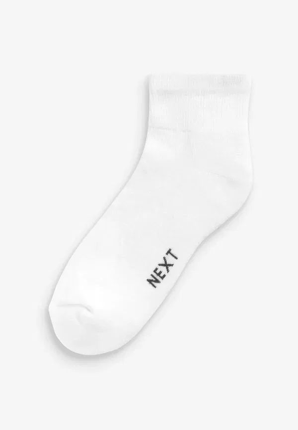 Носки спортивные дышащие Mid cut sports ten pack Next, white, белый — фото 2