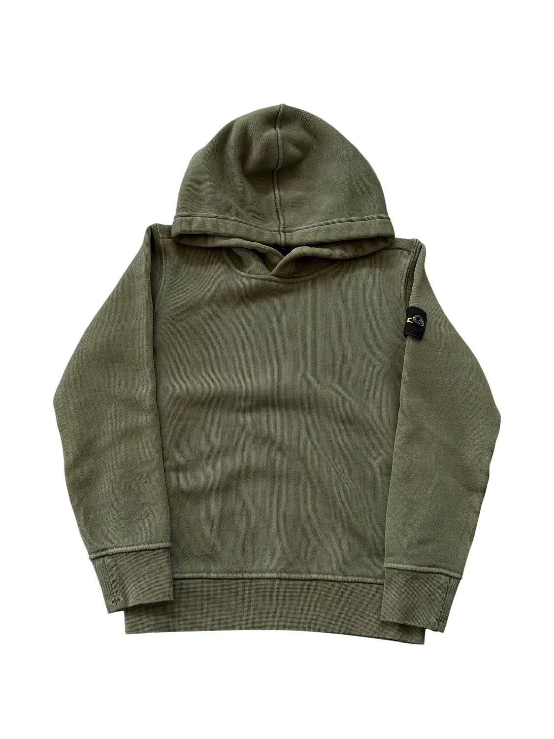 Худи с нашивкой Compass Stone Island Junior, зеленый
