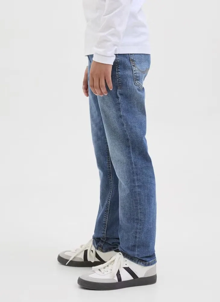Джинсы прямого кроя Glenn Jack & Jones Junior, синий — фото 3