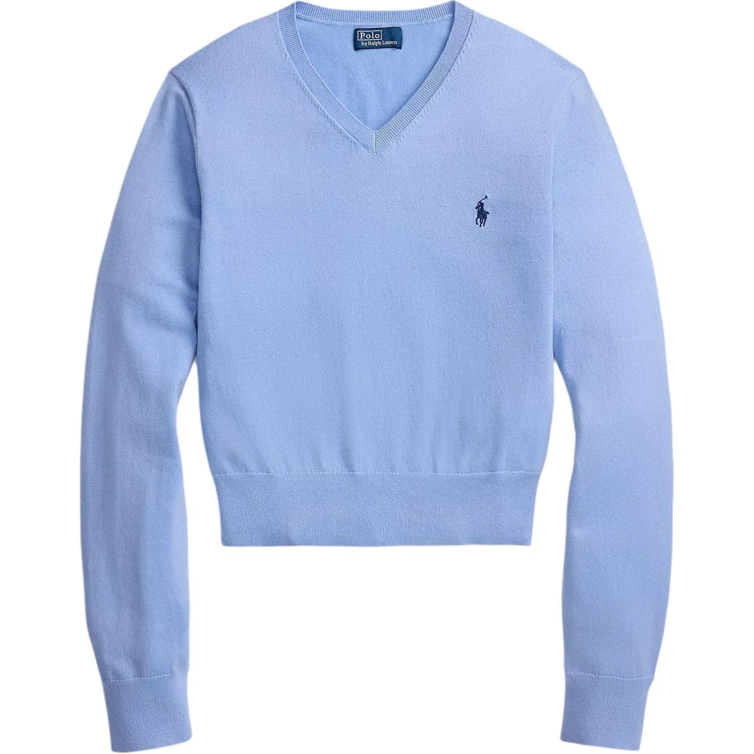 Женский джемпер с V-образным вырезом, синий, Polo Ralph Lauren, Blue