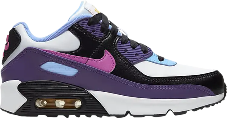 

Кроссовки Nike Air Max 90 SE GS 'Eggplant Fuchsia', белый
