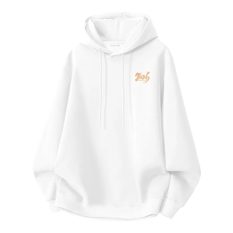 Детский худи с капюшоном хлопковый Tonlion, White