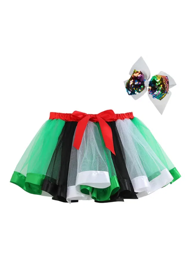 Комплект юбка-пачка с бантом для волос Uae National Day Tutu Skirt Daddy'S Angel, разноцветный — фото 2