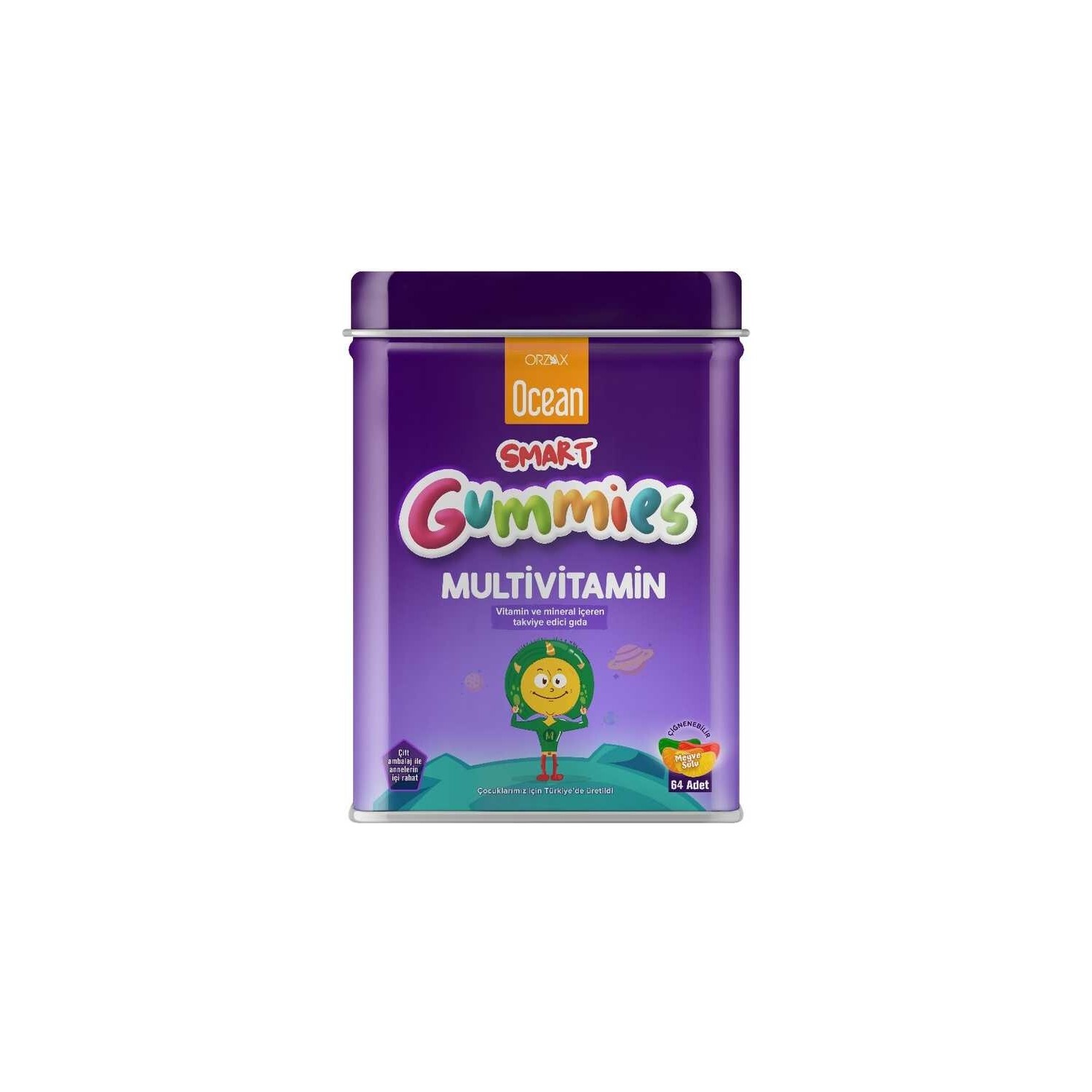 

Мультивитаминная добавка Ocean Smart Gummies Clenchable, 64 таблетки