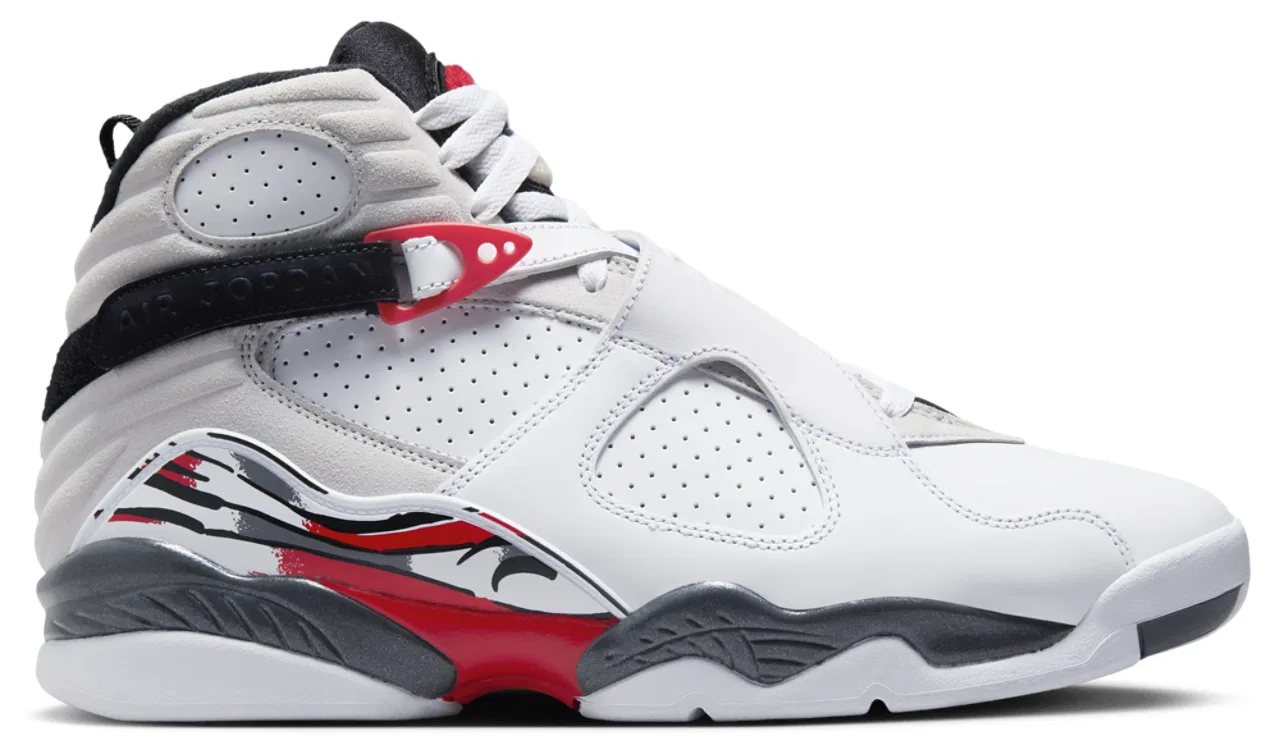 Кроссовки для мальчиков Retro 8 Jordan, цвет Black/White/True Red