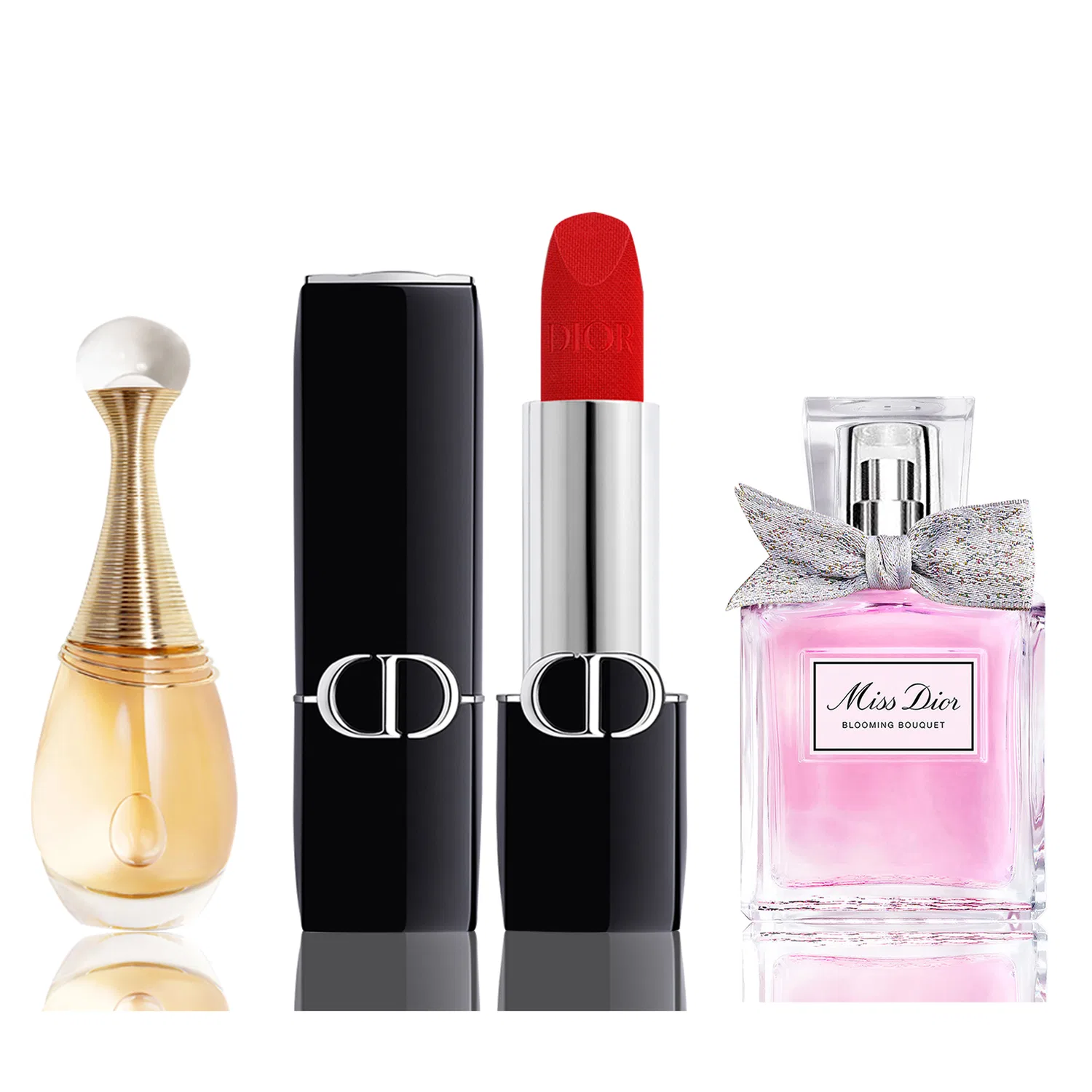 Женский набор косметики Dior 772 Velvet, Realme Perfume 5ml, Floral Sweetheart 5ml, DIOR, Black — фото 3