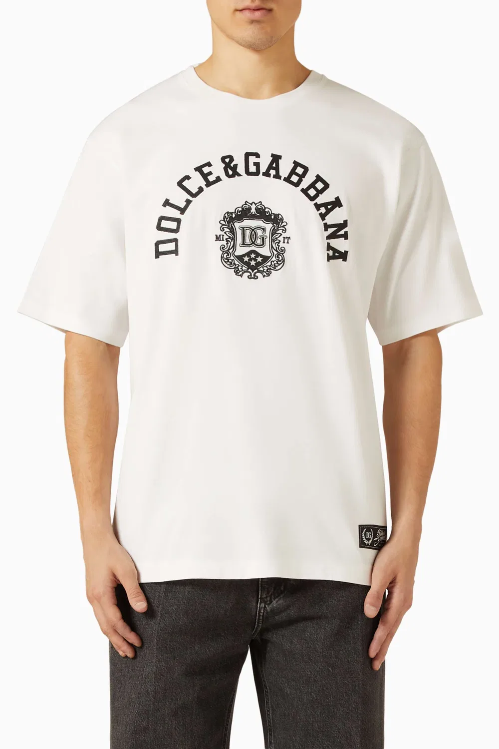 Футболка с коротким рукавом с вышивкой Dolce & Gabbana
