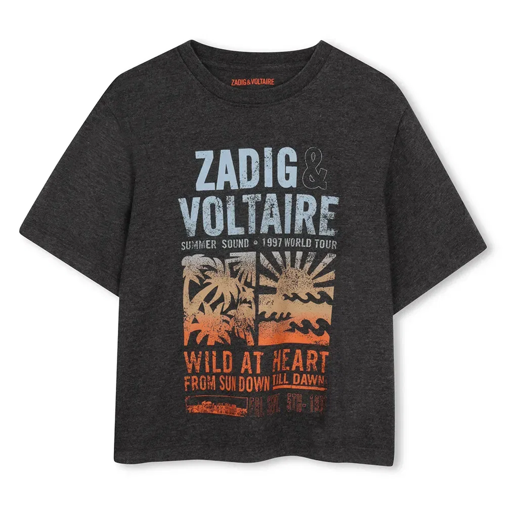 Футболка с коротким рукавом X60586 Zadig & Voltaire, черный