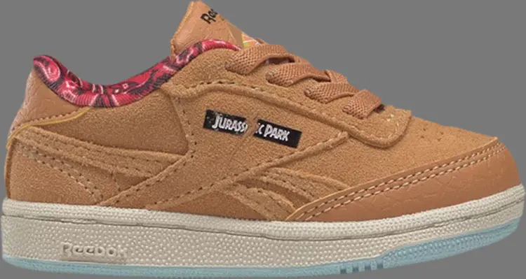 Кроссовки jurassic park x club c 85 toddler 'dr. alan grant' Reebok, коричневый — фото 2