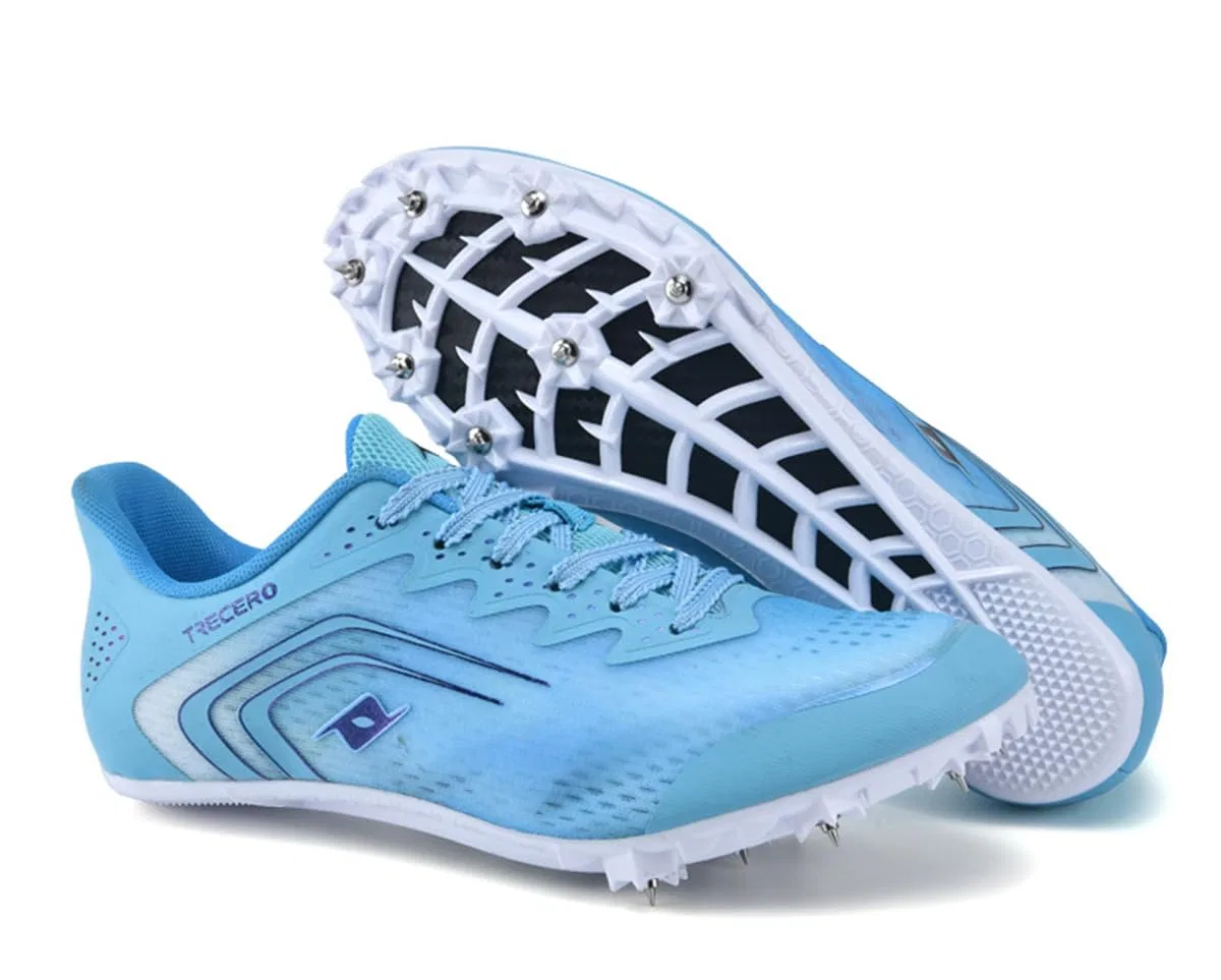 Детские беговые кроссовки с шипами для мальчиков и девочек, Men's Lightweight Athletic Shoes, Blue Blue — фото 2