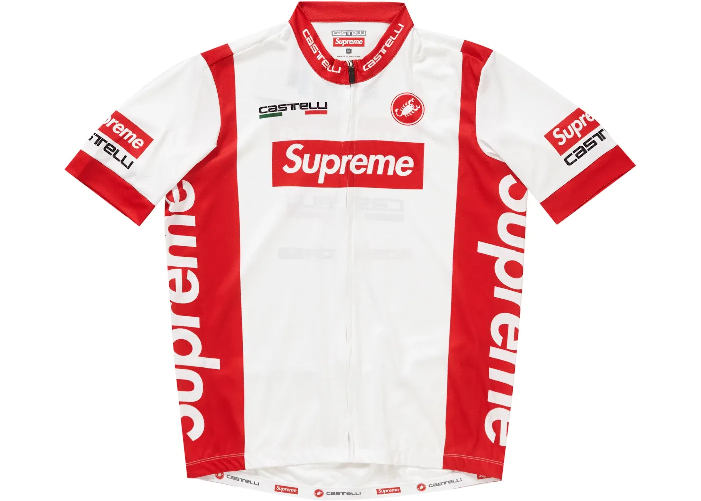 Мужская велосипедная джерси Supreme Castelli, White