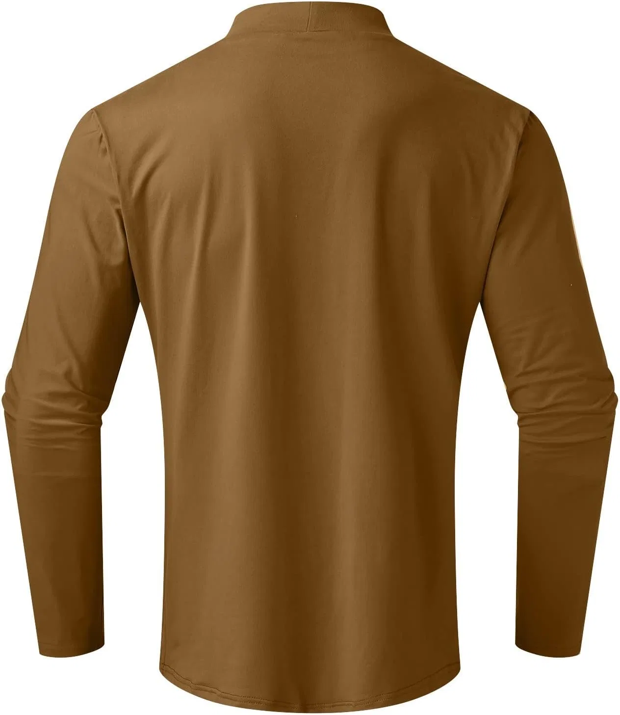 Мужская водолазка с длинным рукавом Solid, Brown — фото 4