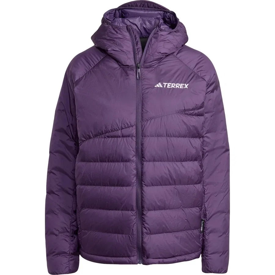 Женский утепленный пуховик с капюшоном Terrex Xperior ClimaWarm+ Down Hooded Jacket adidas, Фиолетовый — фото 3