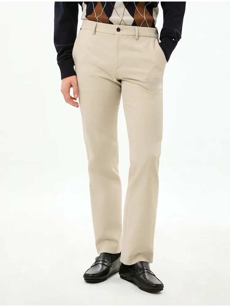 Брюки текстурированные Denton TOMMY HILFIGER, Beige — фото 3