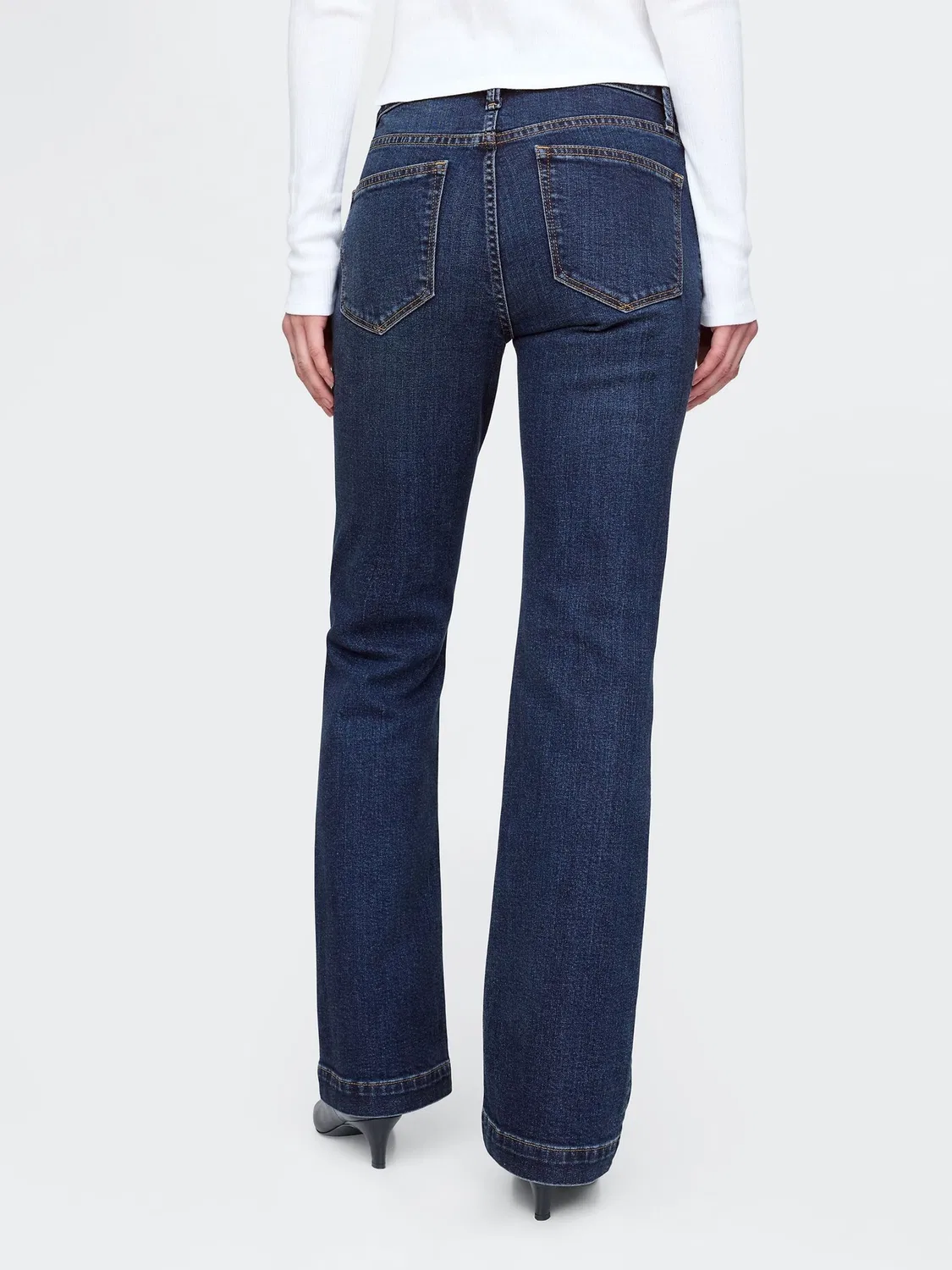 Джинсы bootcut, заниженная талия, Long and Lean Gap, синие — фото 4