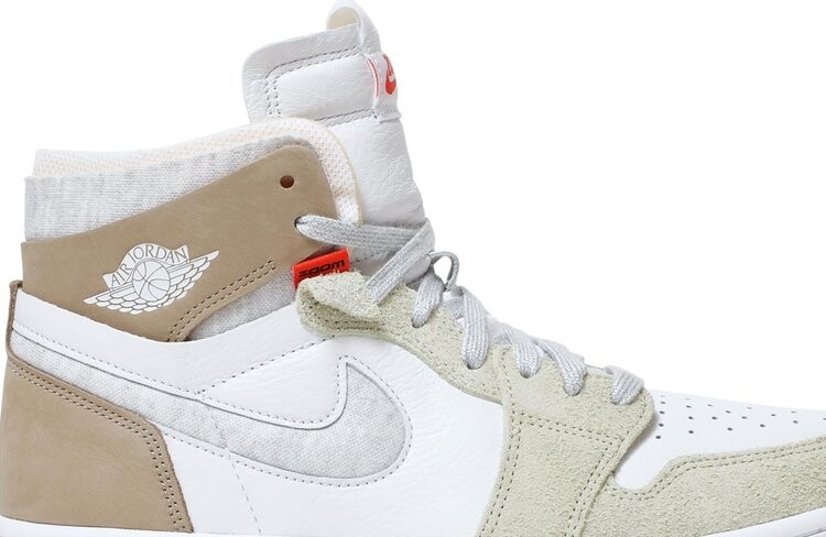 Кроссовки Wmns Air Jordan 1 High Zoom Comfort Olive Aura, белый — фото 2