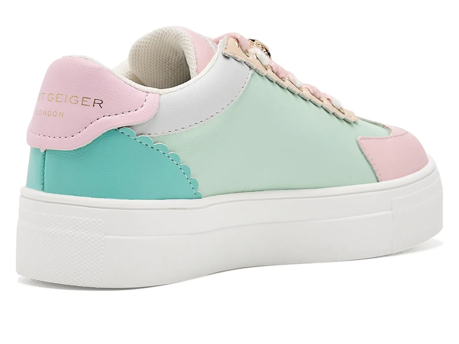 Кроссовки Mini Islington Cupsole (для маленьких и больших детей) Kurt Geiger London Kids, Pastel Multi — фото 4