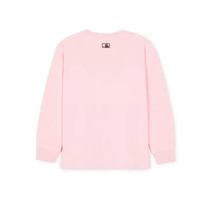 Футболка с круглым вырезом, повседневная, MLB KIDS, Light Pink — фото 3