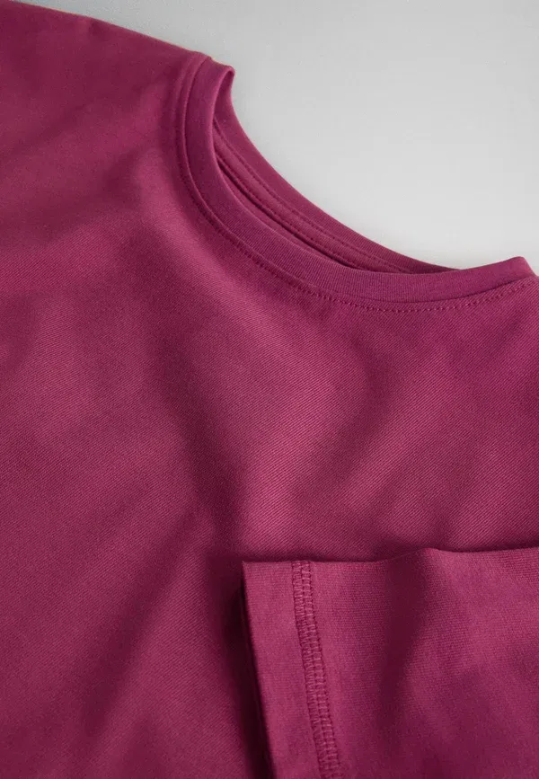 Футболка хлопковая Regular fit T-shirt The Set, Pink, Purple, White, белый/фиолетовый/розовый — фото 3