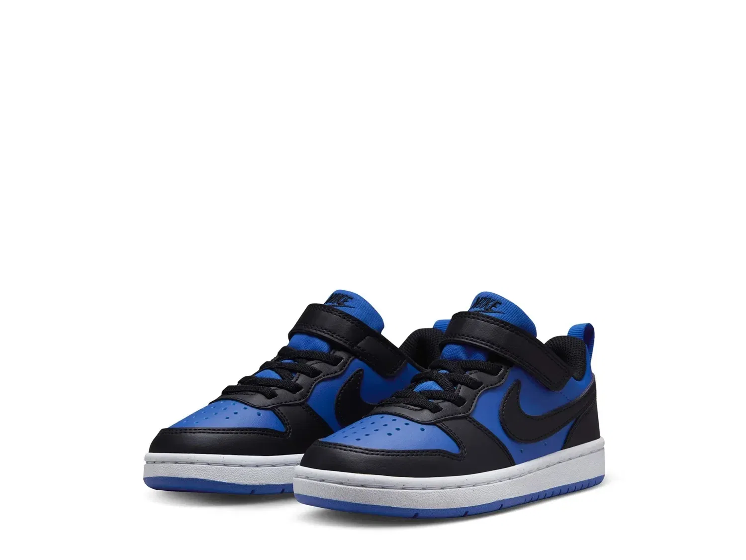 Кроссовки детские Nike Court Borough Low Recraft, Black/Blue — фото 3