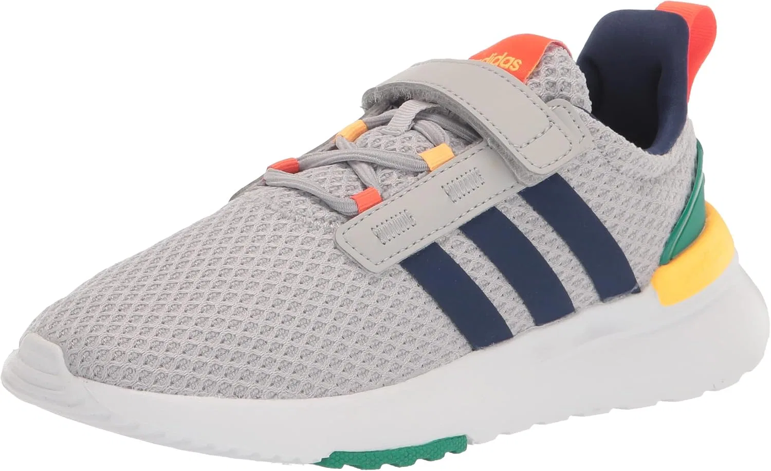 Детские кроссовки для мальчиков с шнуровкой Racer TR21, Grey/Dark Blue/Court Green