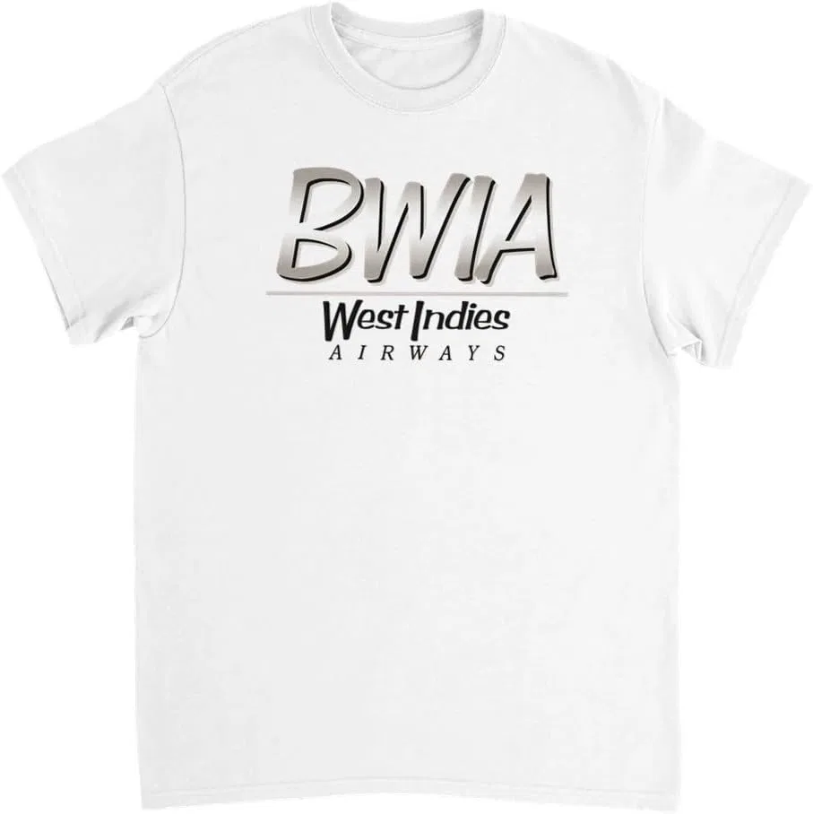 Мужская футболка с ретро-логотипом Bwia West Indies Airways, White