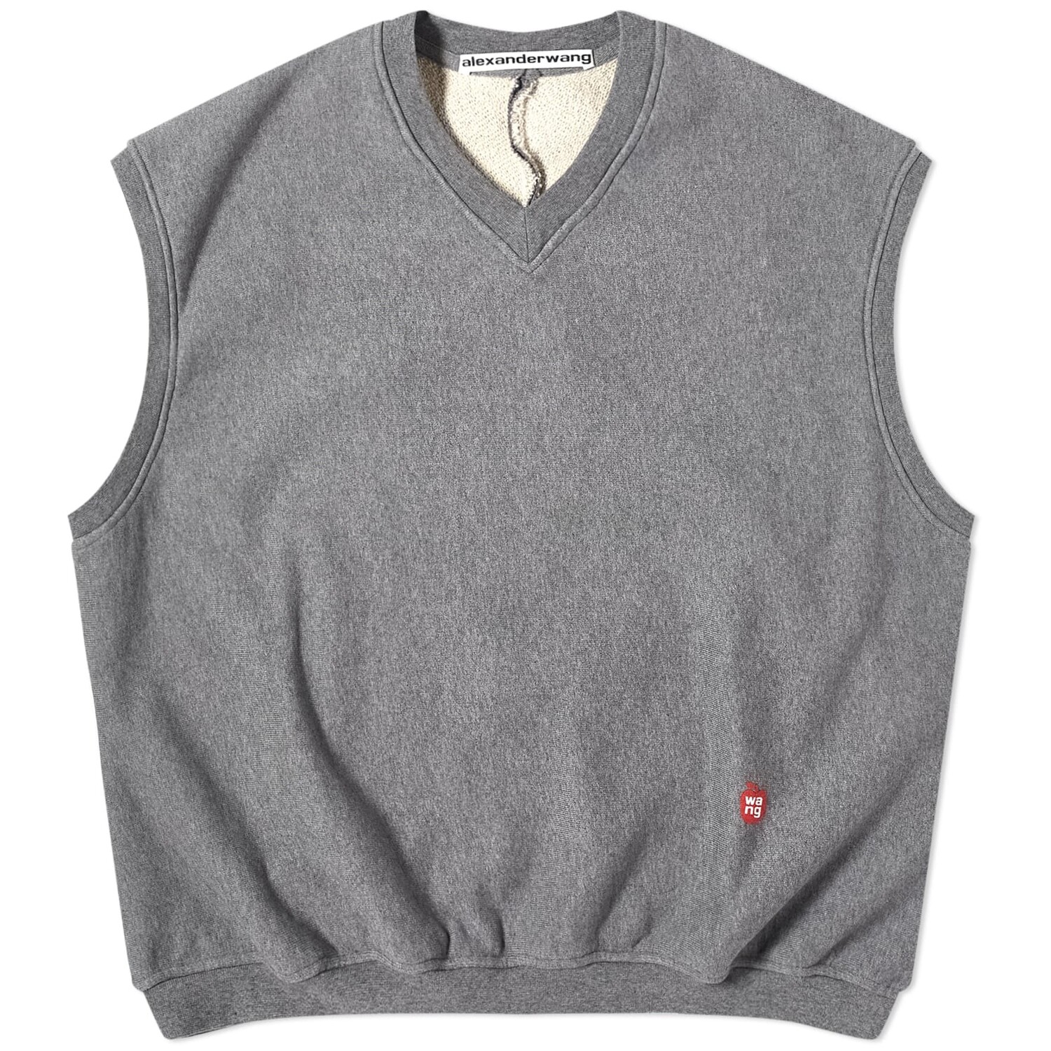 

Жилет Alexander Wang Oversized Apple Logo, серый
