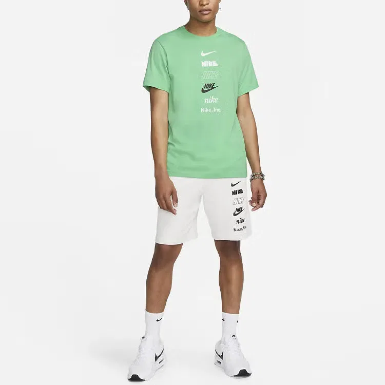 Футболка с принтом Nike, зеленый — фото 3