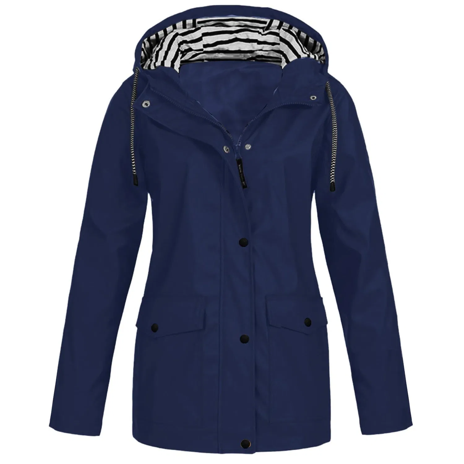 Женский дождевик с капюшоном из софтшелла, A2 Blu Navy — фото 2