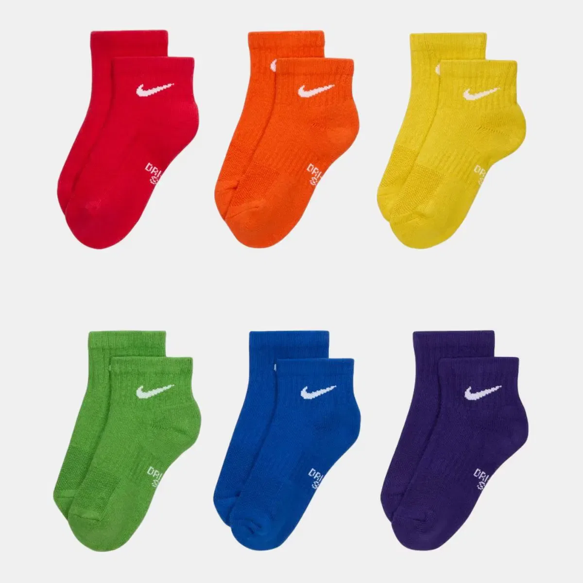 Детские носки для мальчиков хлопковые комплект 6 пар Nike, Multicolor