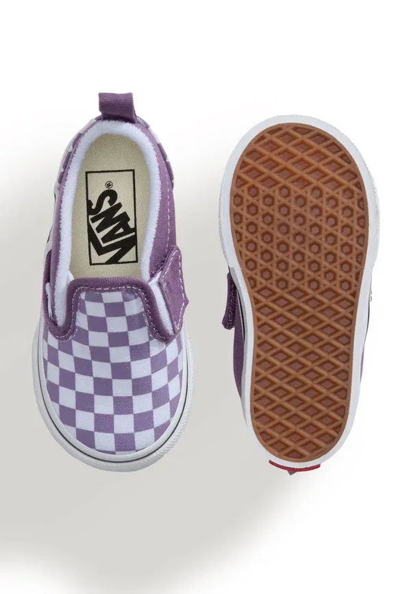 Кроссовки с клетчатым принтом Vans, фиолетовый — фото 3