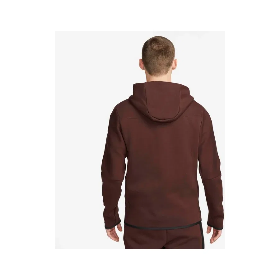 Спортивная куртка с капюшоном Tech Fleece Nike Sportswear, Коричневый — фото 2