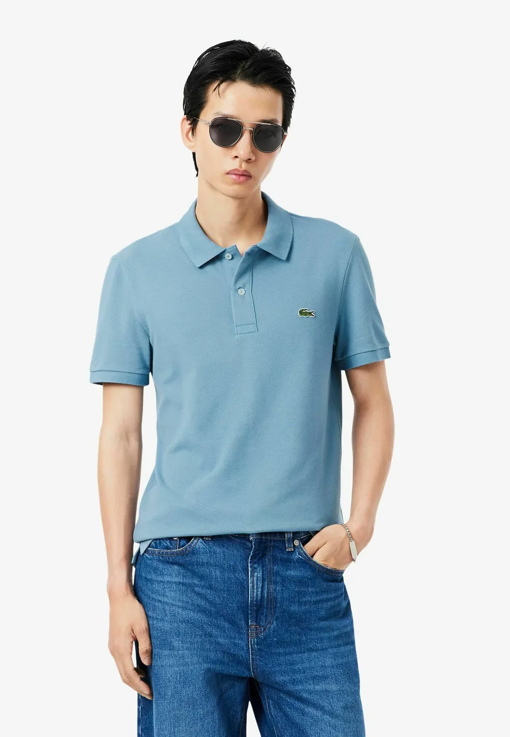 Ph4012_166 - рубашка поло Lacoste, Bleu Gris-I