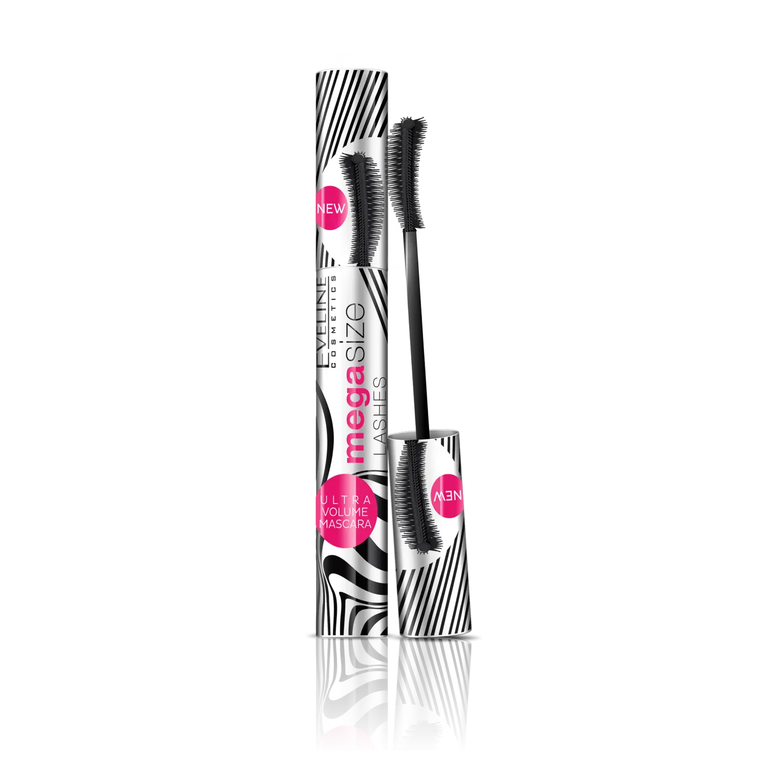 

Eveline Cosmetics Mega Size утолщающая и удлиняющая тушь для ресниц, 10 мл