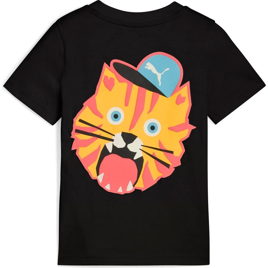 Футболка с коротким рукавом Moody Cat Graphic Puma, Черный